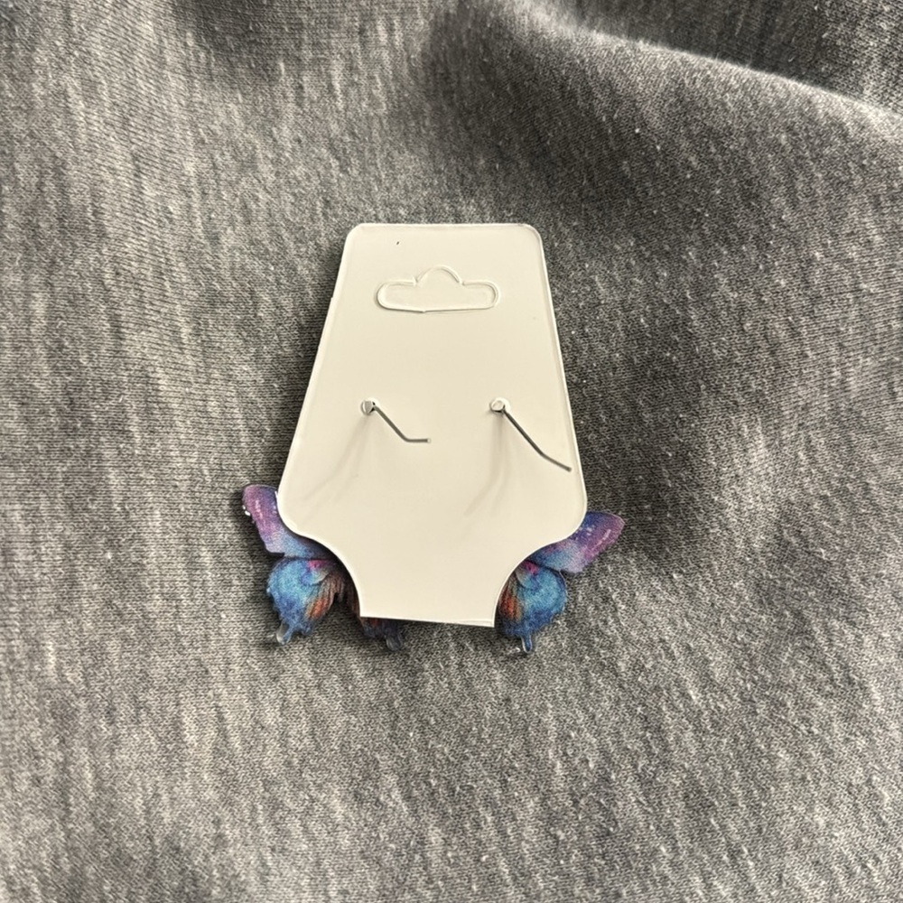 🛍️BUNDLE 3 for $17 Butterfly - cute earrings kawaii food animal - Picture 2 of 2